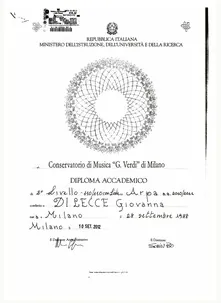 Diplomi accademici di primo e secondo livello in arpa