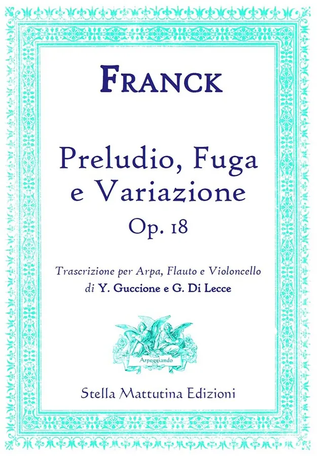 Copertina della trascrizione Preludio, Fuga e Variazione op. 18 di Franck